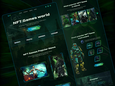 Game Landing Page designs, themes, templates and downloadable graphic  elements on Dribbble