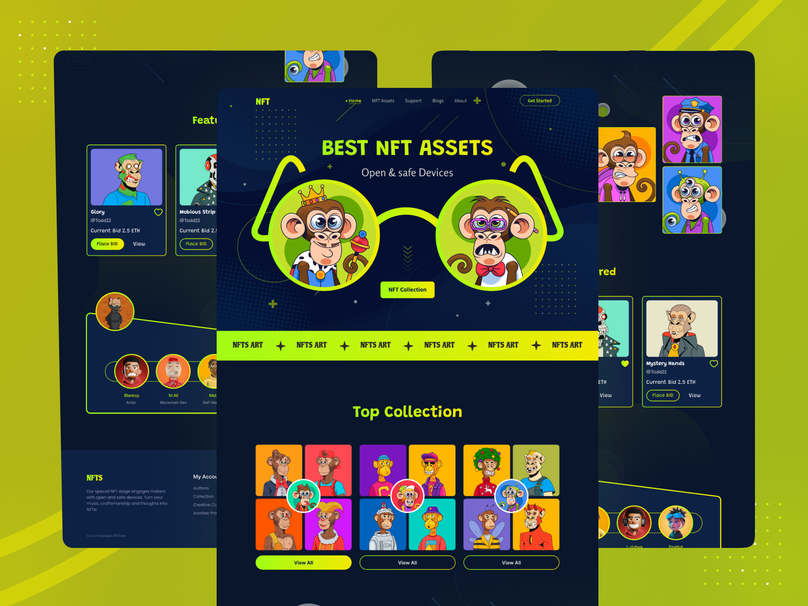 NFT Landing Page By Abul Kalam Azad On Dribbble