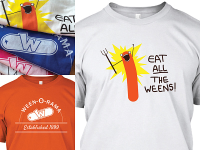 Ween-O-Rama Shirts all the things eat funny hot dog hotdog shirt t-shirt tee shirt tshirt ween weenorama