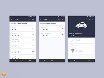 Taxi App Concept