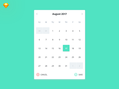 Fresh Calendar UI (Freebie) calendar desktop free ios iphone nested sketch symbols ui