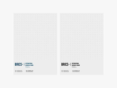 BRICS IBF blancs blancs branding design materials vector