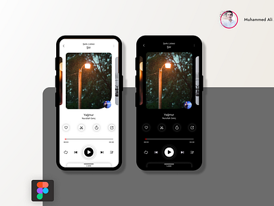 Music Player daily ui design designer figma graphic design illustration ui ux vector