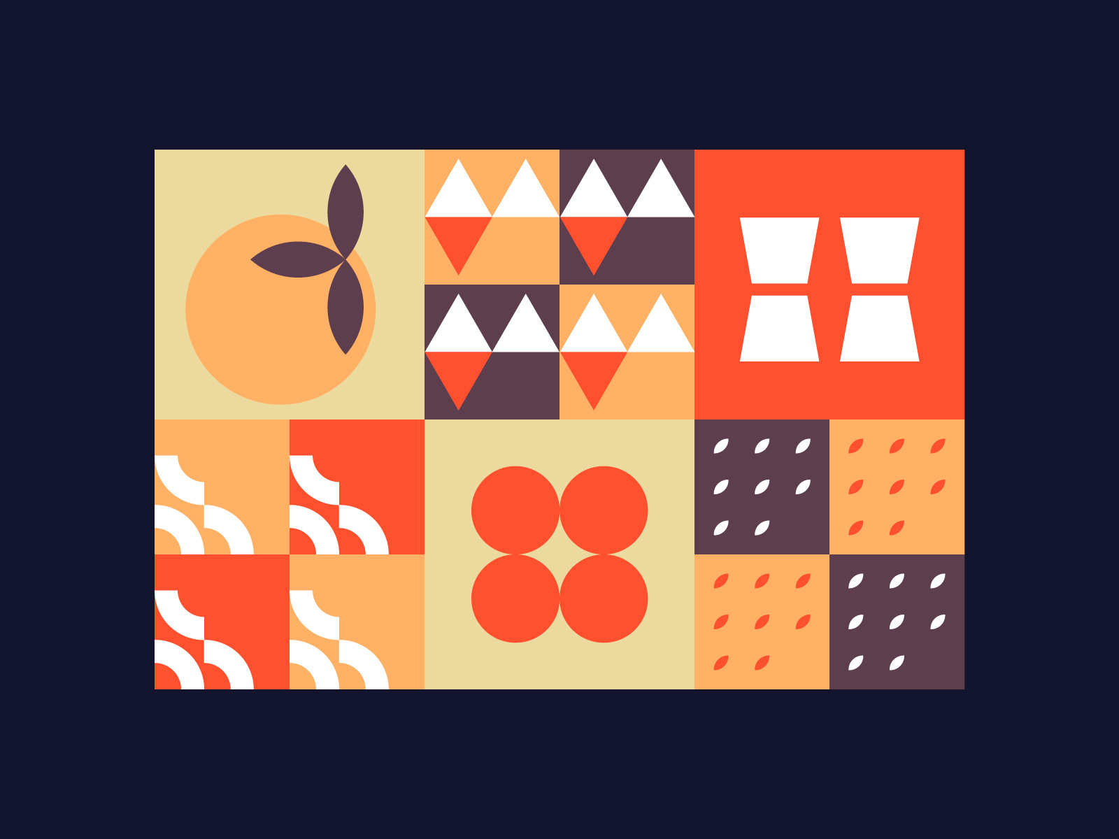 Abstract food illustration by Alex Zubenkovic on Dribbble