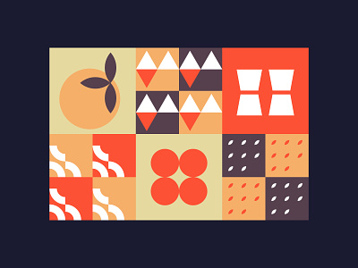 Abstract food illustration abstract food icons illustration