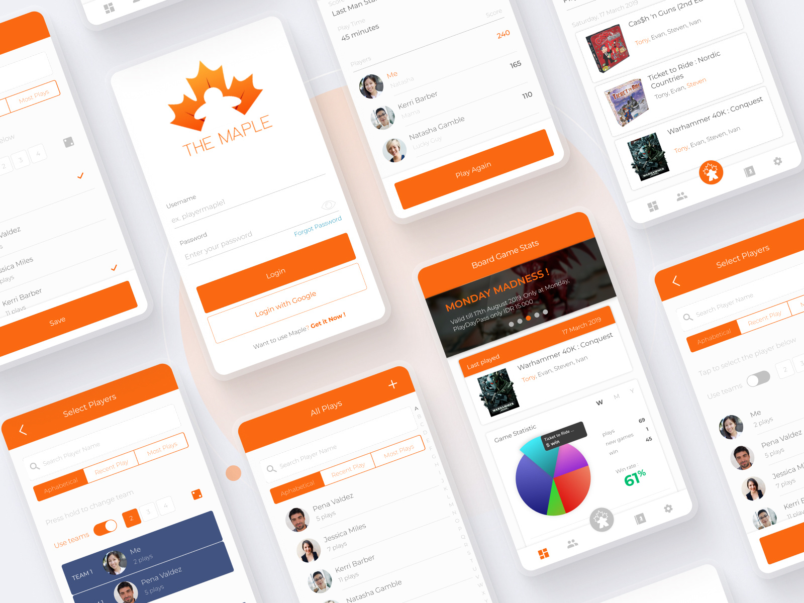 Maple Board Game Mobile Apps by Roketin on Dribbble