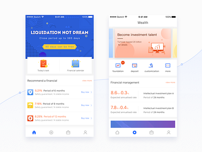 Financial App by Lau on Dribbble