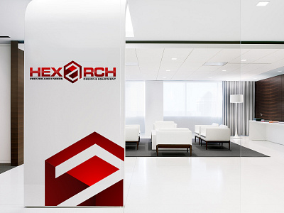 HEXARCH Logo Designs arch brand branding company design designs graphic design indonesia logo logodesigns mockup studio studios vector