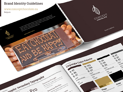 Brand guidelines, brand book, and brand manual for Chocolate