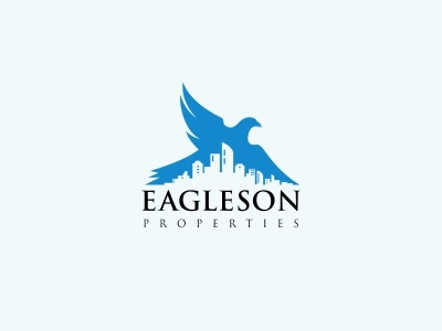 Eagleson Properties animal apartment eagle home live logo properties real estate realestate