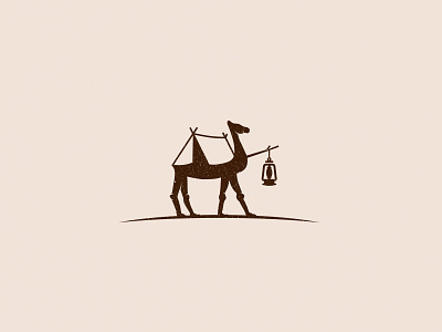 Camping Camel agency camel camping desert gulf lantern logo middle east nomadic travel vacation