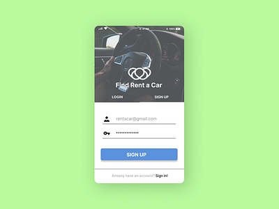 Daily UI #001 -Sign up