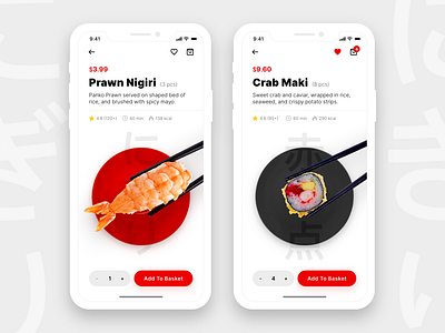Sushi Restaurant App + Freebie