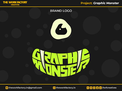 Graphic Monster - Logo Concept & Brand Identity branding color concept design design concept graphic design illustration logo logotype theworkfactory.in theworkfactorycreatives twfcreatives typography vector we evolve