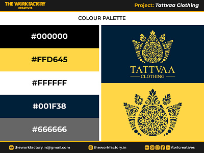 Tattvaa Clothing - Colour Palette branding clothing brand color design fashion graphic design illustration logo logotype style theworkfactory theworkfactory.in theworkfactorycreatives twfcreatives typography vector we evolve