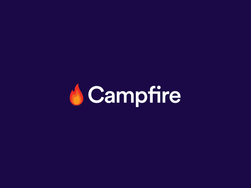 Campfire 2d animation campfire fire flame flames logo spark