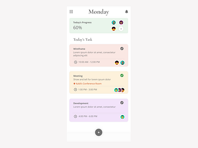 Daily Task Management app design mobile taskmanagement ui ux