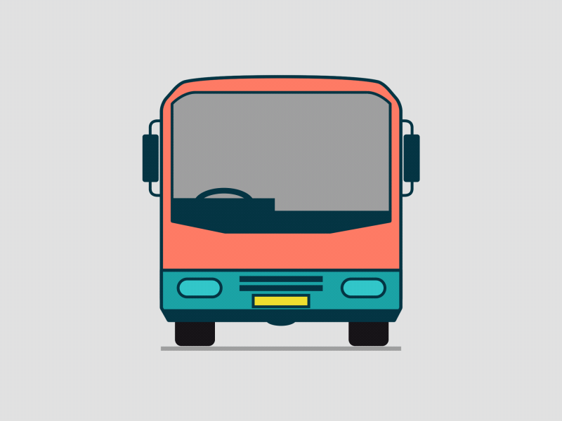 Fun with Shapes! 2danimation animation bus flatdesign mograph truck