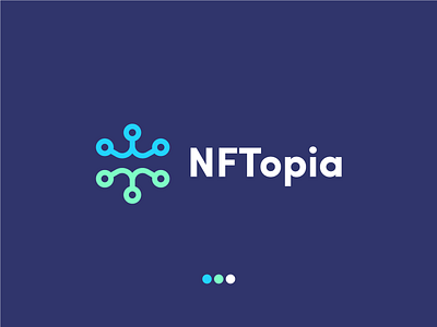 NFTopia - logo design branding design logo logo design nft