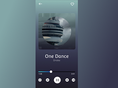 Music Player design music app music player ui