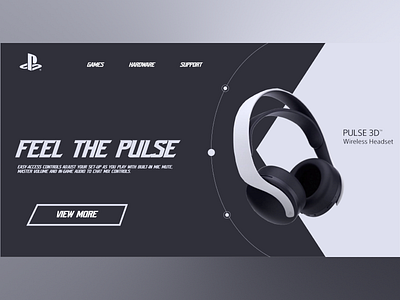 Pulse 3D Landing Page 3d daily ui design ui