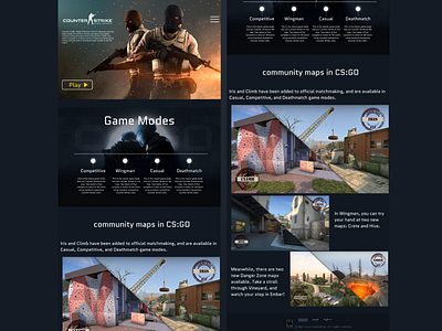 Counter Strike Landing Page