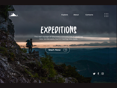 Travel Hero Section daily ui design landing page travel ui