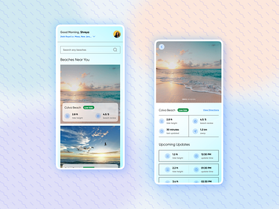 Ocean Tide Challenge app challenge design latest ocean product tide trend ui ux