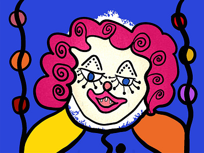 Crying Clown illustration
