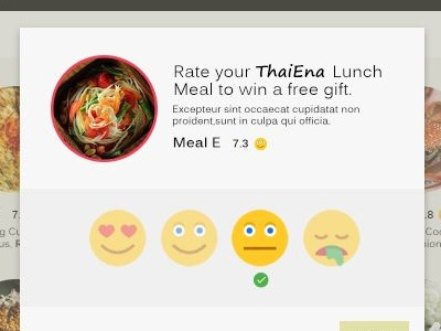 Rate the food with emoji emoji food rating