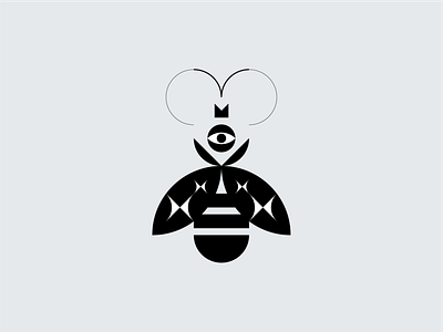 Bee animal bee forms graphic icon design symbols