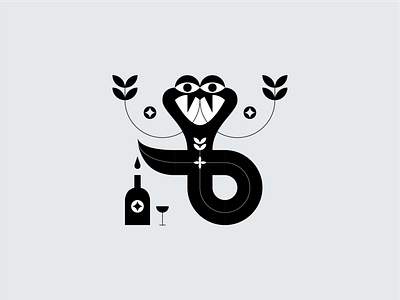 Cobra animal cobra graphic design icon design illustration snake snake illustration snake logo symbol design vector