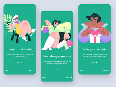 Fashion App Onboarding Concept