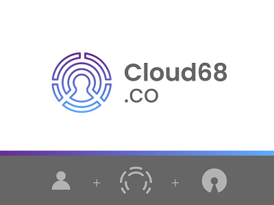 Cloud68.co cloud logo logo design open source open source privacy protection security security logo user