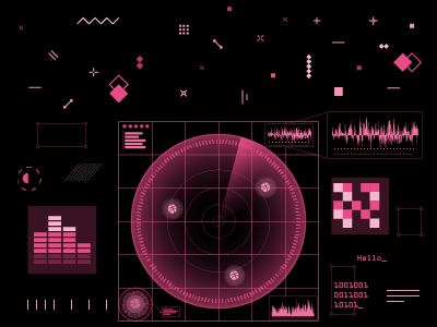 Looking For Some Inspiration black designer dribbble graphicdesign illustration inspiration pink radar