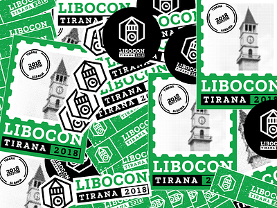 Libocon 2018 stickers conference illustration libocon libreoffice open source stamp stickers
