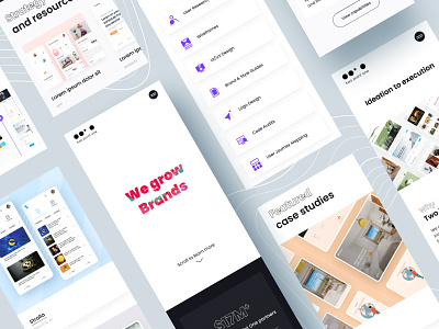 Two Point One Website Showcase - Mobile home page minimal mobile mobile design mobile redesign mobile website ui ux website website design website mobile website redesign
