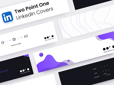 LinkedIn Cover Designs - Two Point One brand branding linkedin linkedin banner linkedin cover linkedin image redesign social media
