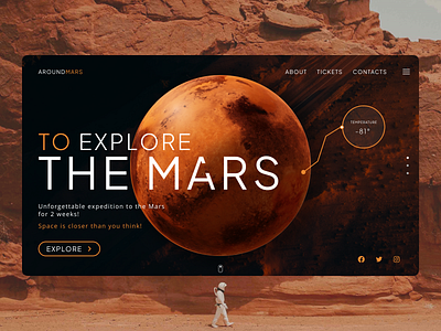 Explore The Mars - Space Concept