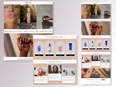 The art of Skin - Beauty - Landing Page