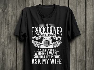 New Vintage Truck Driver T-shirt Design