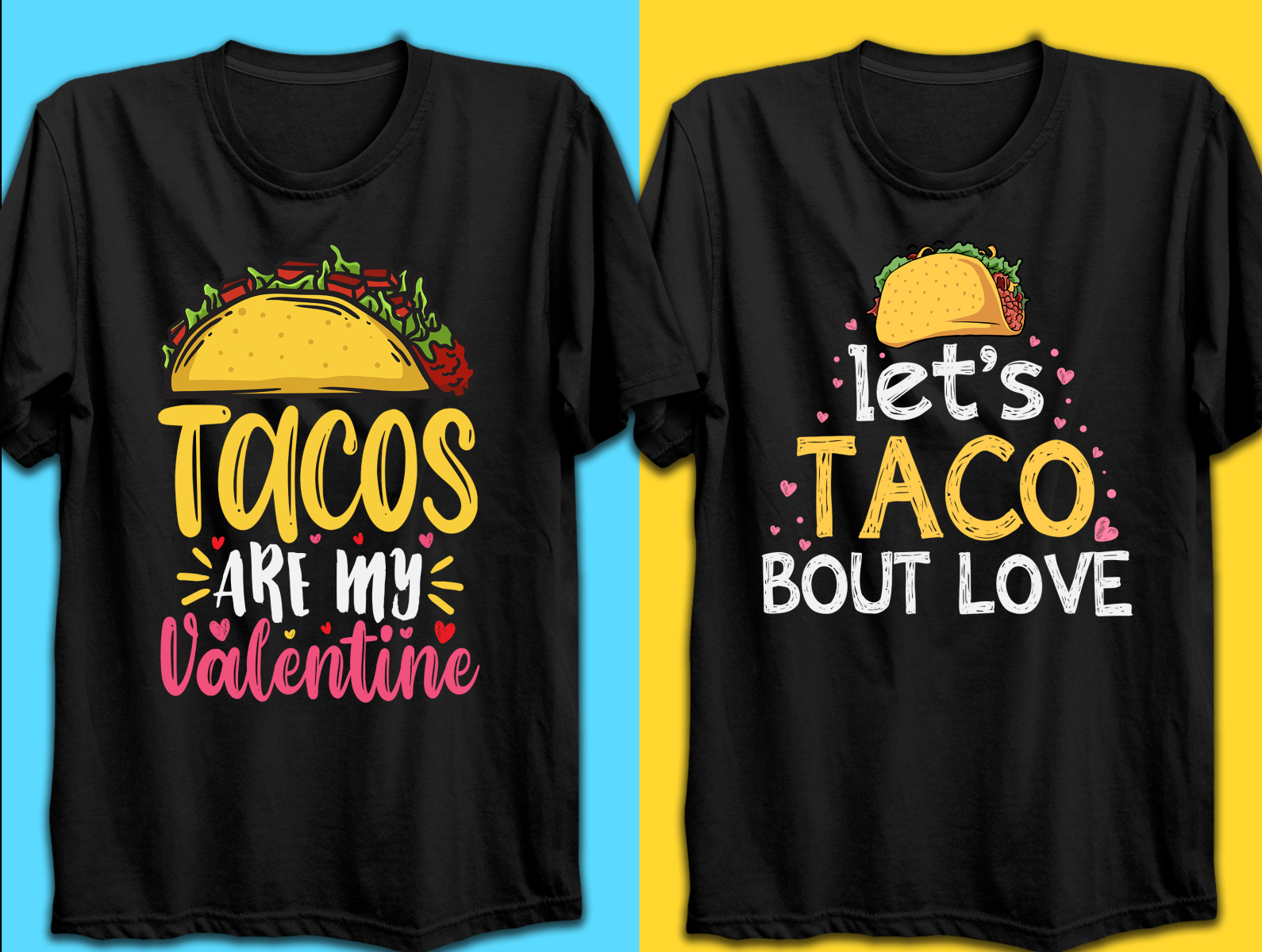 Typography Tacos Lover T-Shirts by Happy Zone on Dribbble