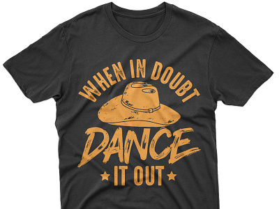 Vintage Line Dancing T-shirt Design