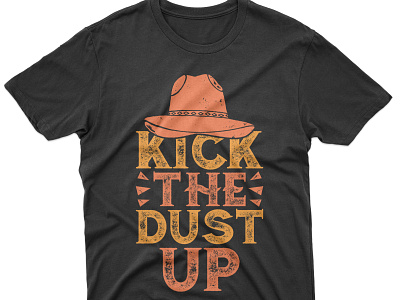 Vintage Farmer Cowboy Hat T-shirt Design