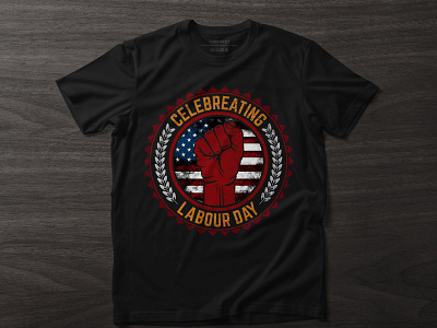 American Celebrating Labor Day T-shirt 1st may american apparel design fist illustration labor day labour mexico t shirt t shirt design tshirt usa flag vintage tshirt workers day