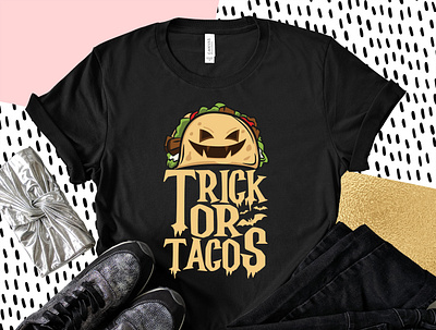 Trick Or Tacos Halloween Scary T-shirt bats cheap halloween t shirts creepy halloween halloween shirts for adults halloween t shirt halloween t shirts womens horror men halloween t shirts scary t shirt t shirt design tacos tacos lover trick or treat tshirt typography vintage halloween t shirt