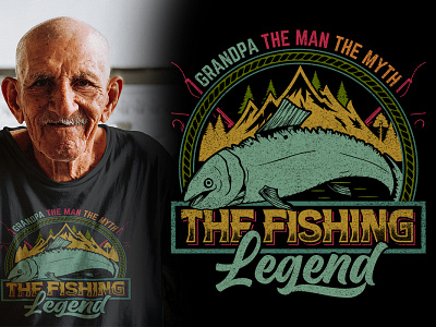 Vintage Fishing t shirt design