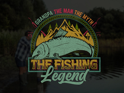 Grandpa Fishing Shirt  designs, themes, templates and downloadable  graphic elements on Dribbble