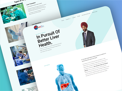 LiverGuru - Website for doctor design ui ux web design website website design