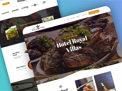 Hotel Royal Villas Website Design branding design food hotel restaurant ui ux web design website website design